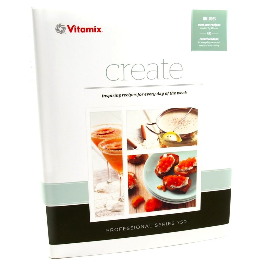 Vitamix "Create" Recipe Book Hardcover Color Photos 354 pages Brand new Lovely